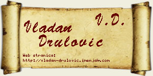 Vladan Drulović vizit kartica